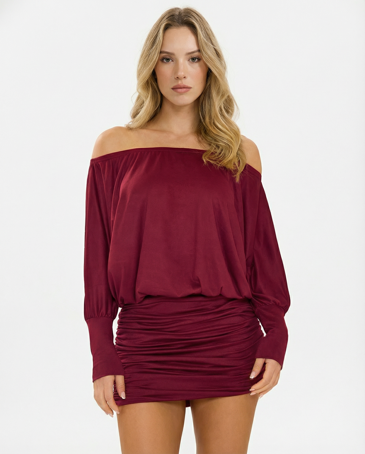 ARIA | SOLA Ruched Mini Dress