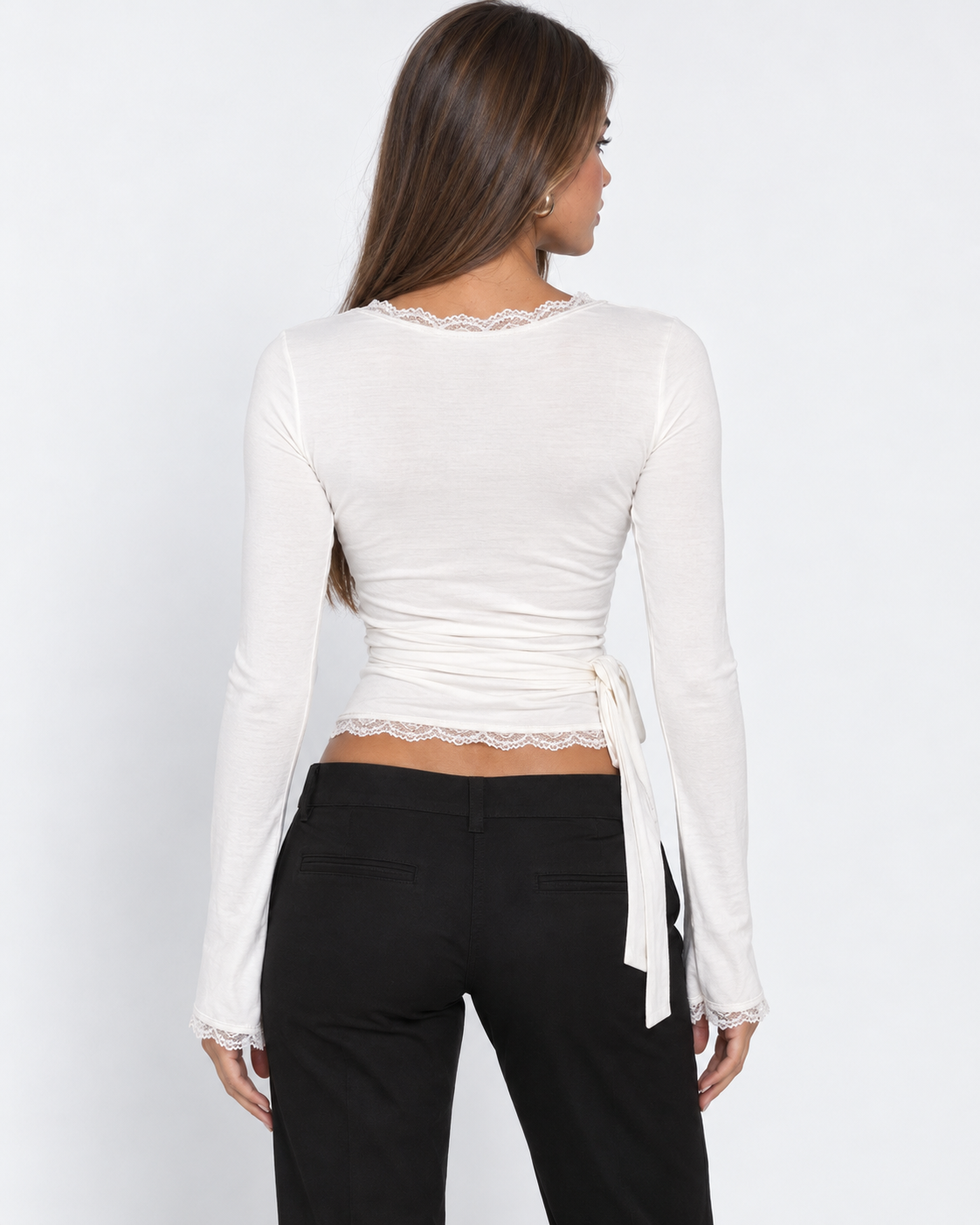 ARIA | Lace Wrap Top