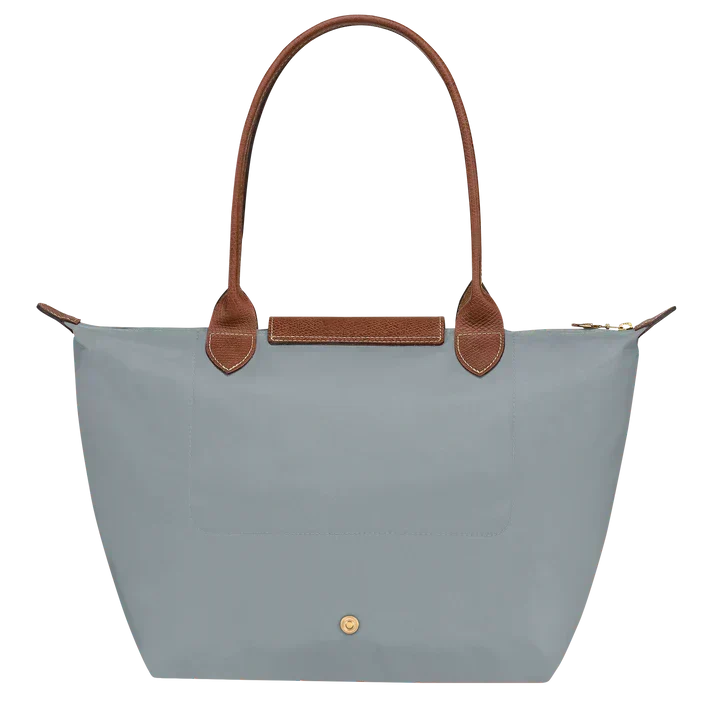 Longchamp Le Pliage Medium Tote Bag in Steel — Steel