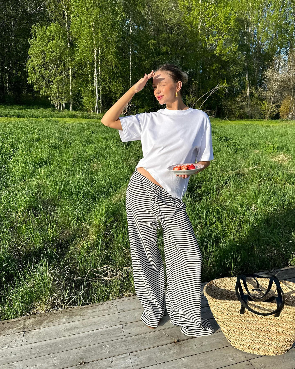 ARIA | Striped Pants